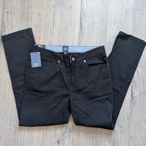 38🖤 GAP Men’s 5-Pocket Pants — Straight Leg • Black • 34x30 (NWT) 🖤
